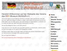 Tablet Screenshot of ddr-museum-muehltroff.de